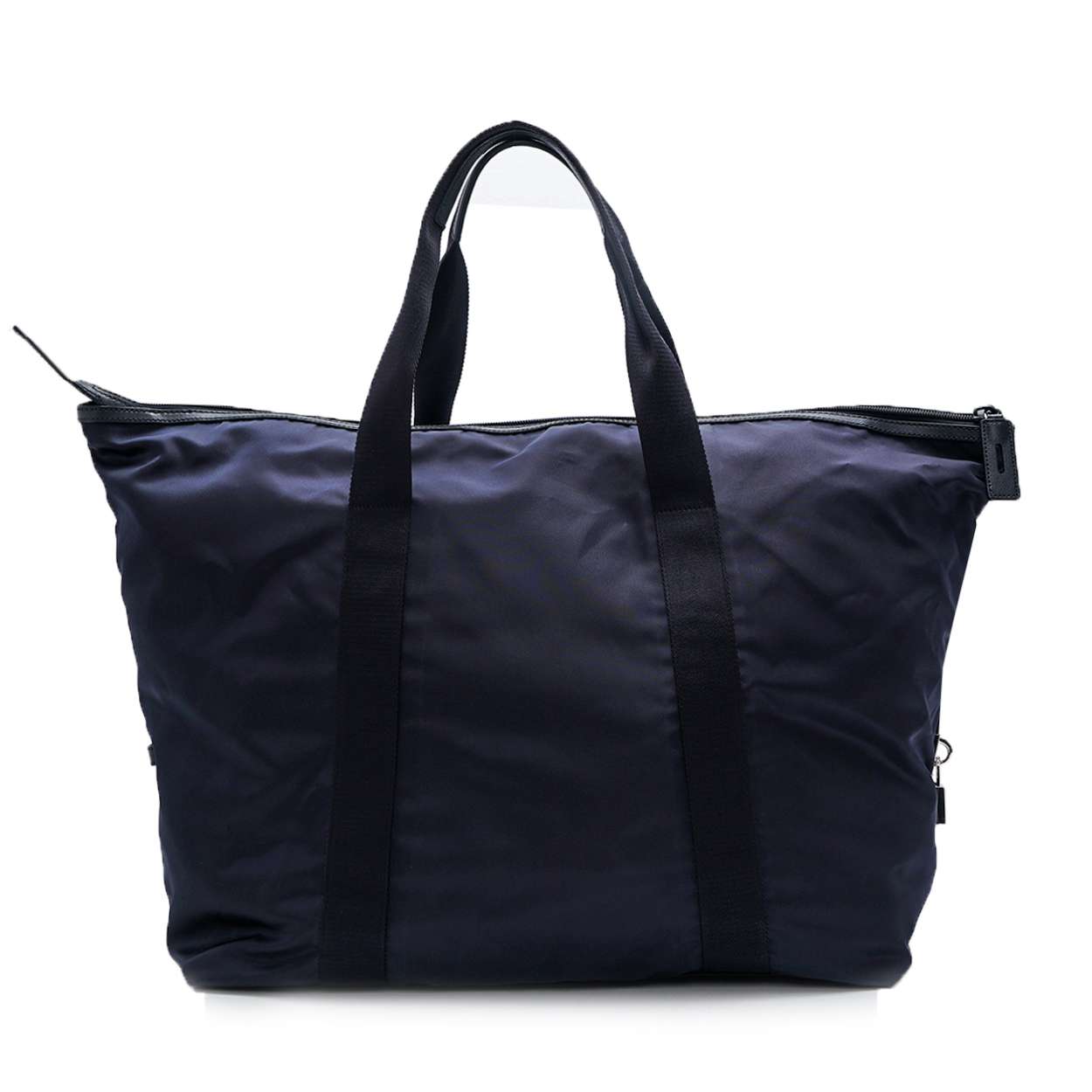 Prada - Navy Blue Nylon Large Shopper  Tote Bag